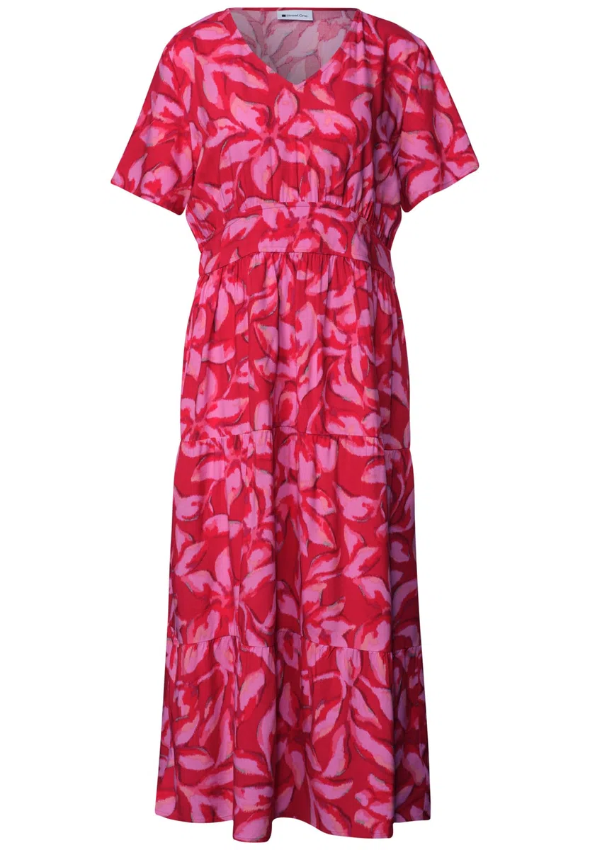 Street One 1409290 Robe midi avec détail smocké Femme (Lot de 1)