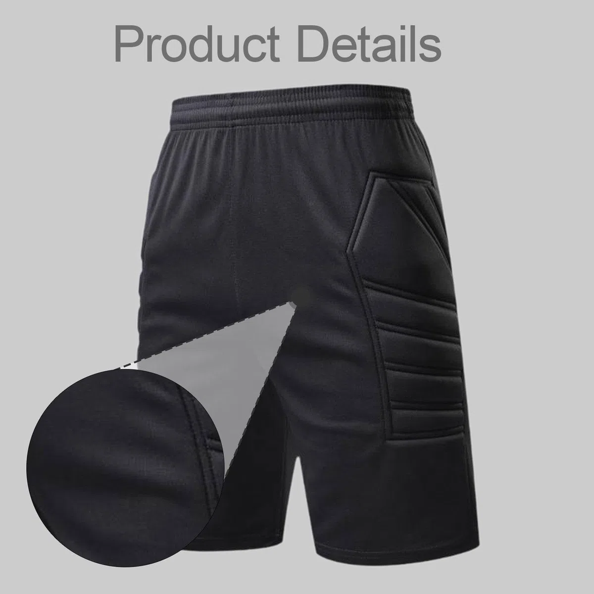 Milageto Short de Protection de Gardien de But de Football Polyvalent et Respirant avec Rembourrage en éponge
