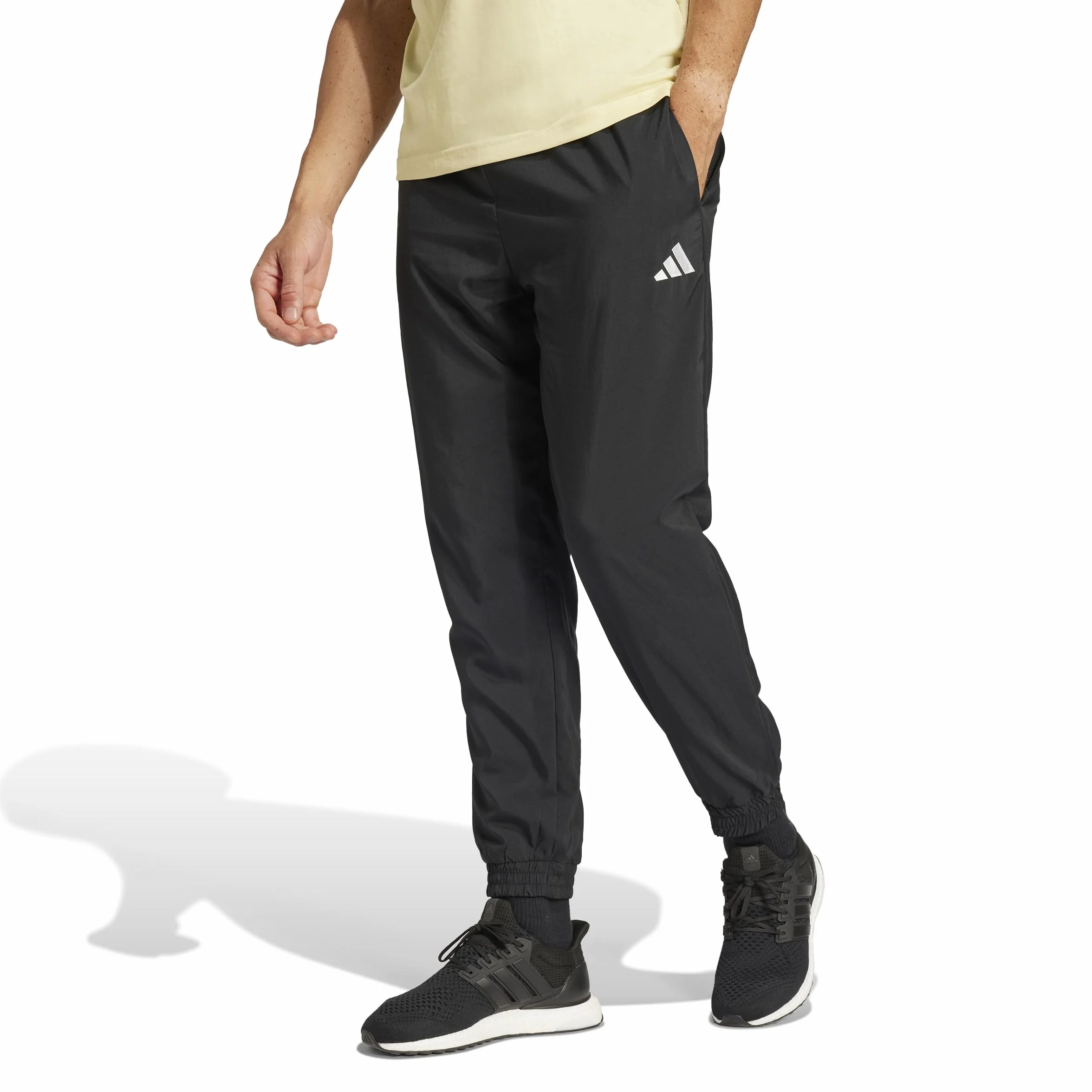 adidas Essentials Small Logo Stanford Pant Elasticated - Pantalon de Golf - Essentials Pantalon de survêtement Stanford avec Petit Logo - Homme