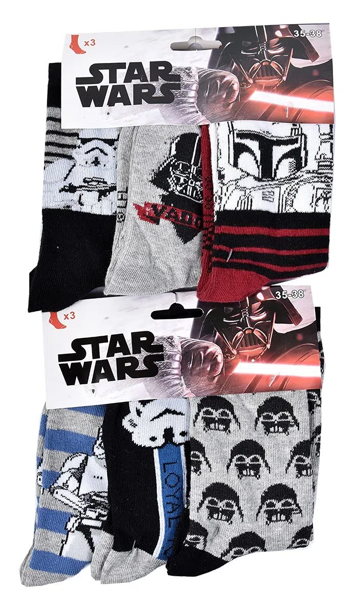 DISNEY STAR WARS Chaussettes Pack Garçon en Coton
