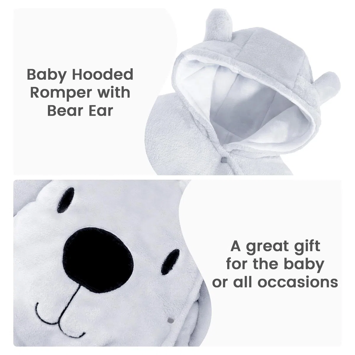 Combinaison d'hiver pour bébé avec capuche Combinaison de neige pour bébé Barboteuse d'hiver en flanelle Barboteuse Combinaison de jeu avec pieds Combinaison à motifs de dessins animés Vêtements pour