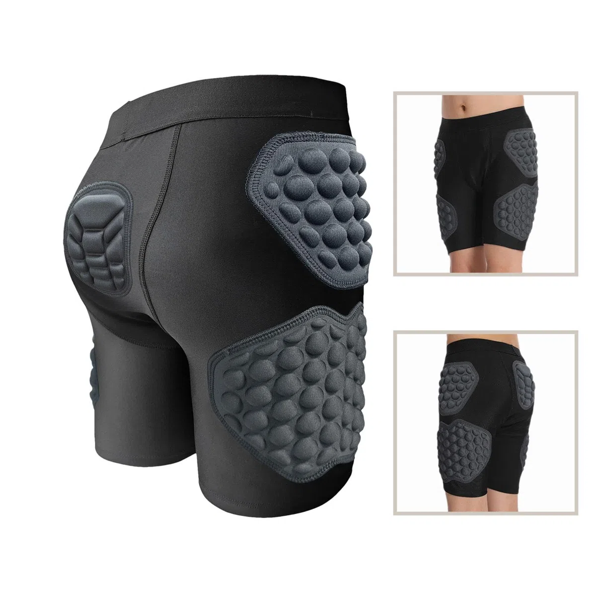 Shorts de Sport pour garçons – Pantalons Courts rembourrés aux Hanches, Coussinets de Hockey durables | sous-vêtements de Protection rembourrés et Respirants pour, sous-vêtements de Football d