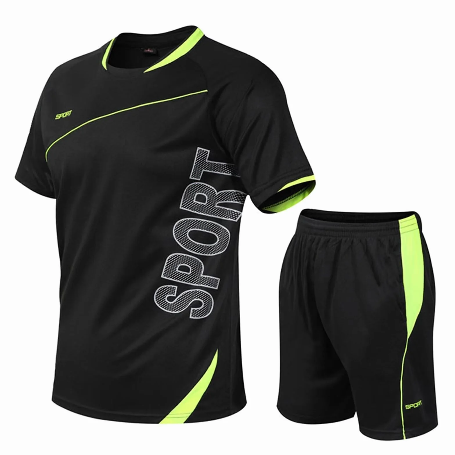 Maillot de Foot Enfant Maillots Domicile et Extérieur Soccer Jersey Ensemble Football Enfant Garçons Vêtement Sport Entrainement T-Shirt et Short Set