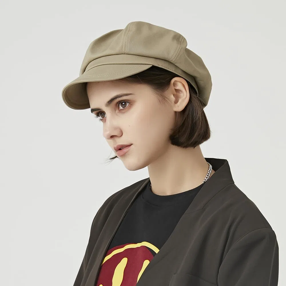 Gajaous Chapeaux Newsboy Classiques, Chapeaux Plateaux Newsboy de Deux Tailles pour Hommes et Femmes, Casquette de Boulangère à la Mode Beret Cap