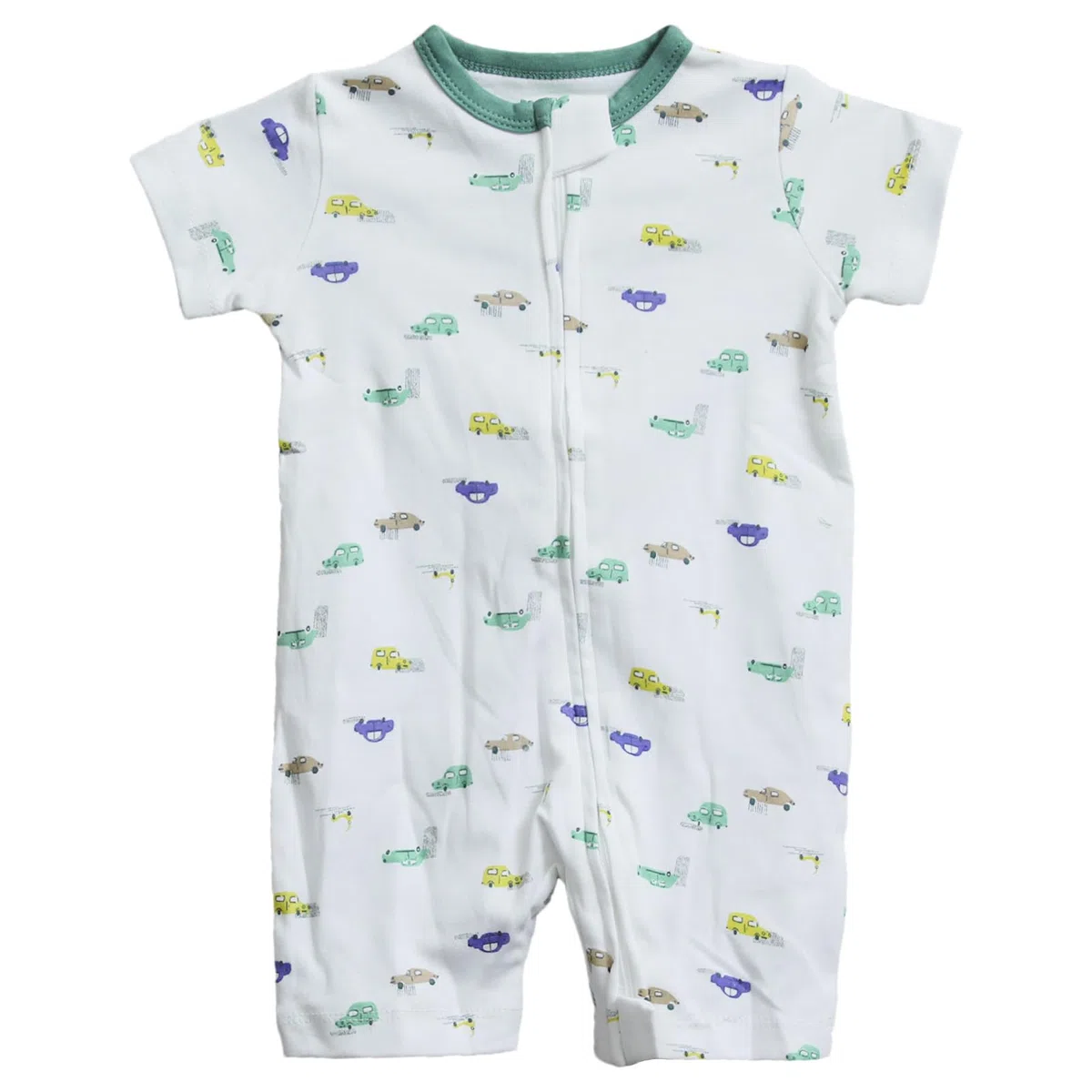 amropi Bébé Filles Lot de 3 Grenouillères À rayures Barboteuse Manches Courtes Bodys Fermeture Eclair Combinaison pour 6-24 Mois