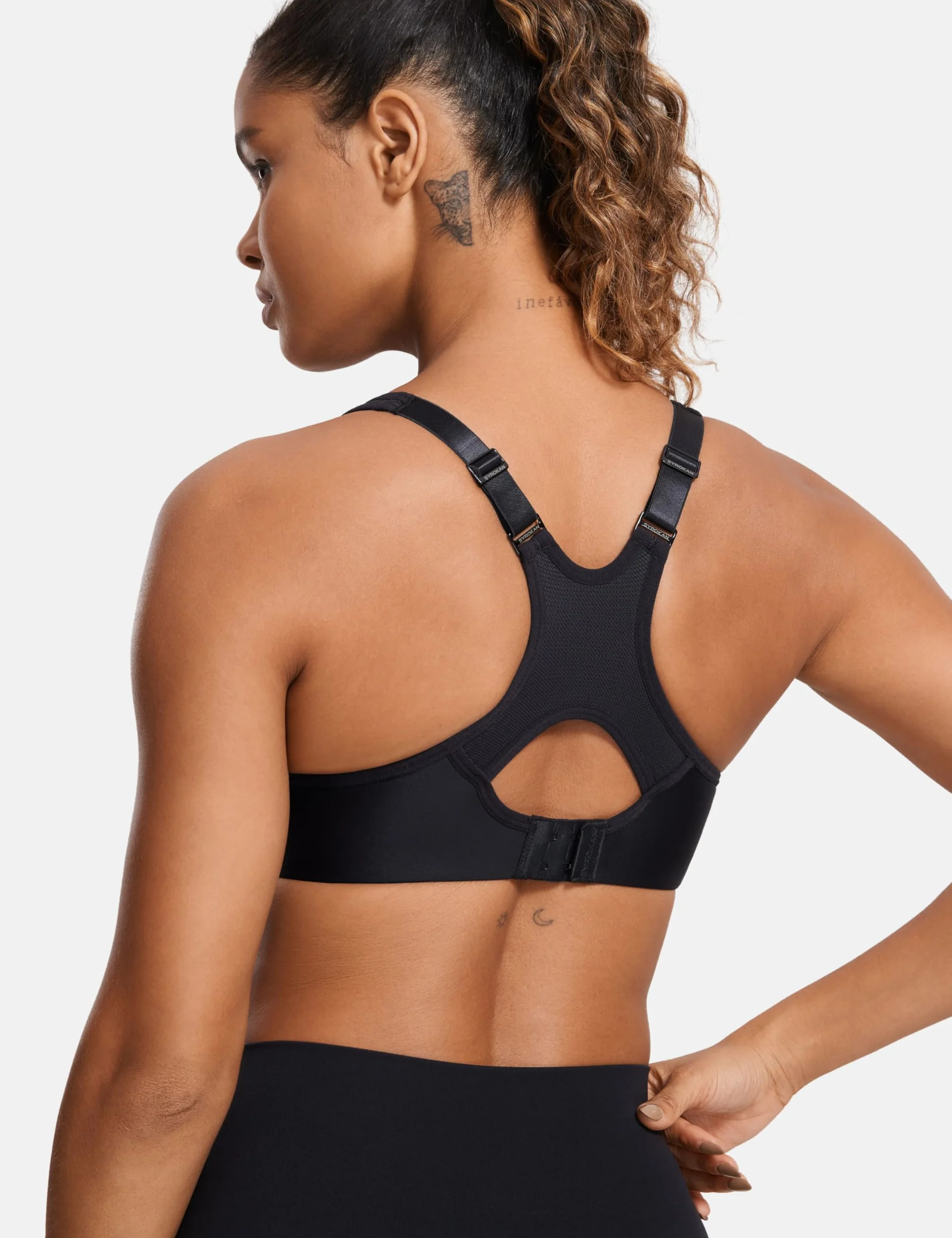 SYROKAN Femme Soutien-Gorge de Sport à Armature Grand Maintien Dos Nageur