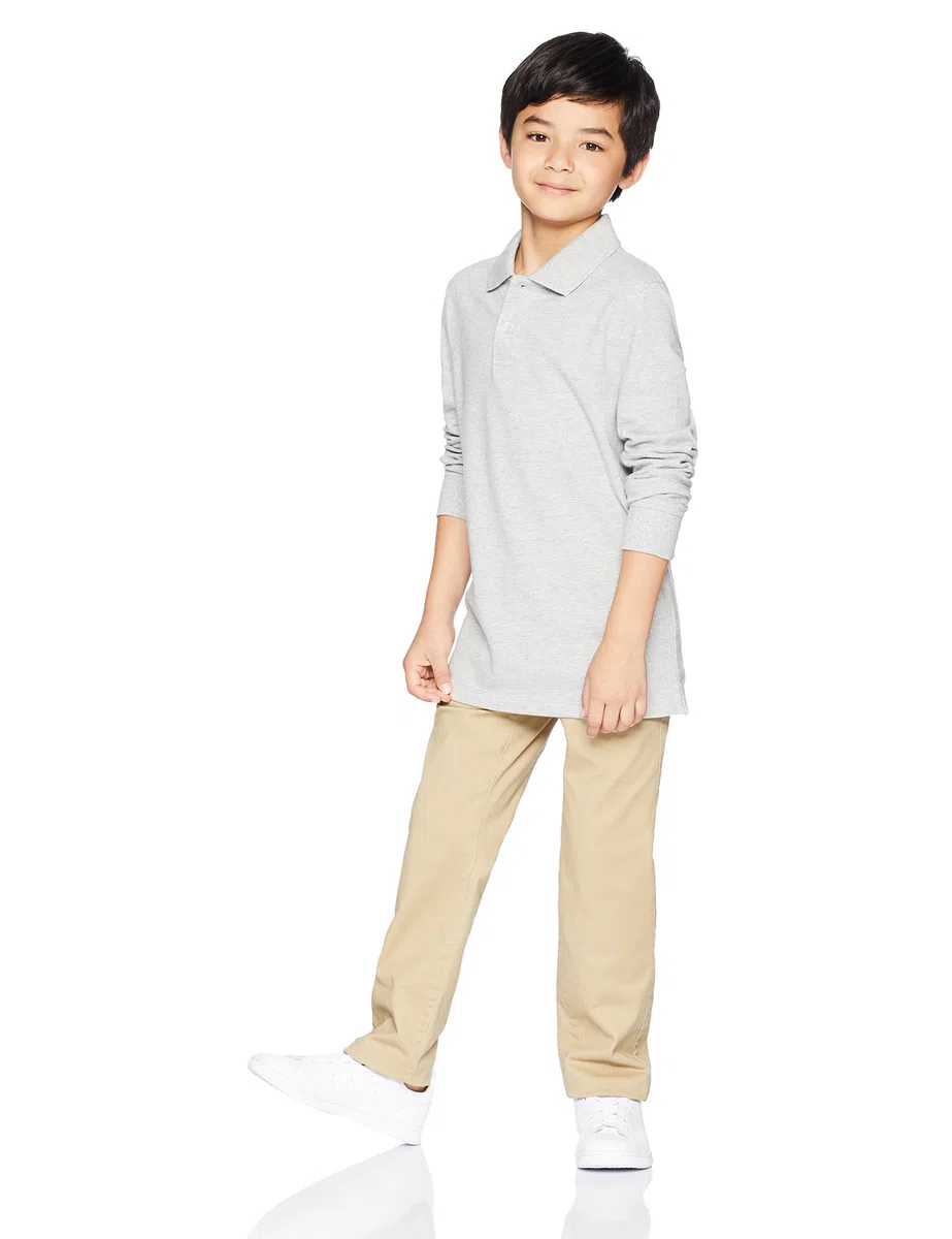 Amazon Essentials Garçon Pantalon Chino Coupe Droite Uniforme