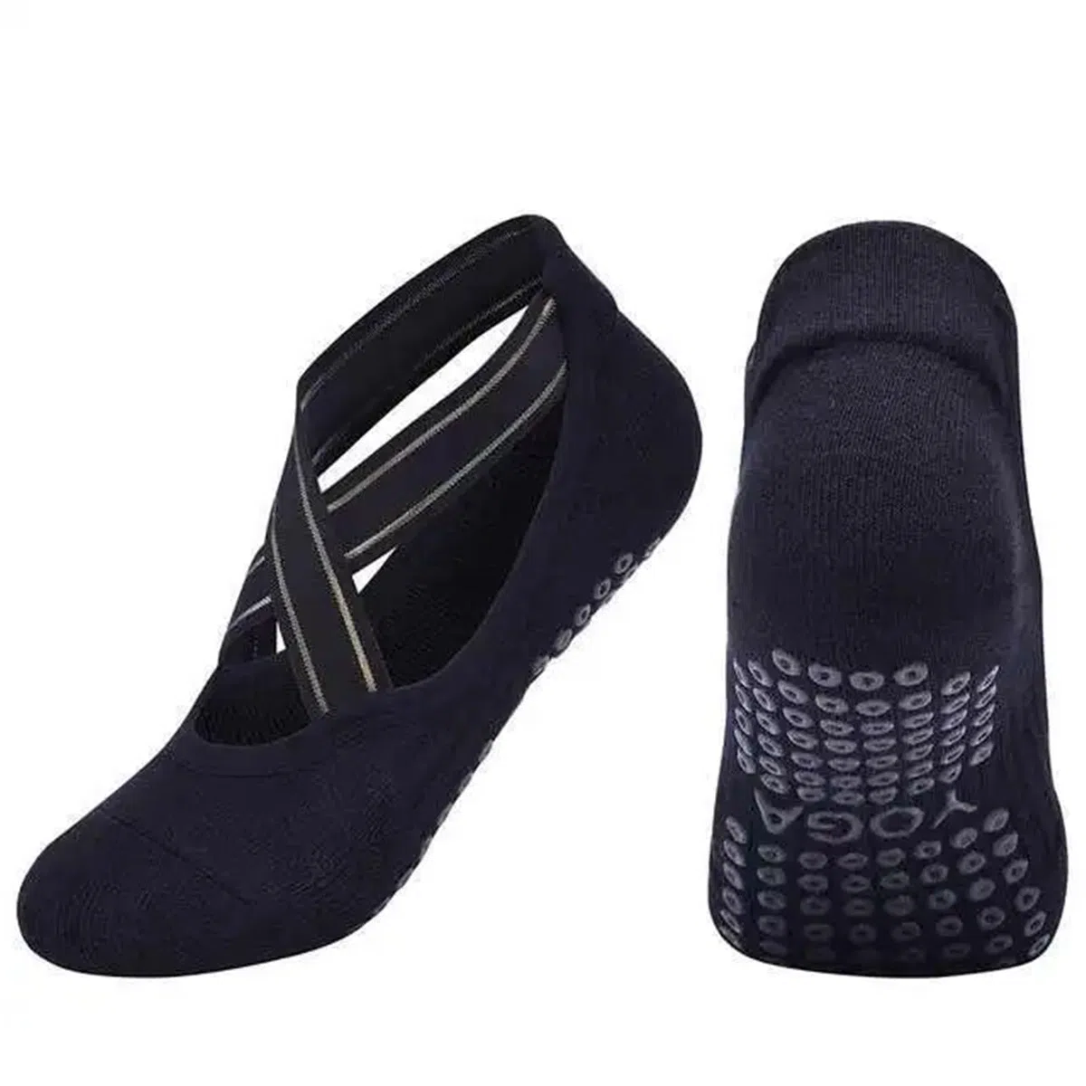 Lot de 3 paires chaussettes yoga respirantes et à séchage rapide for Pilates, danse, fitness, barre, dos nu, for fille