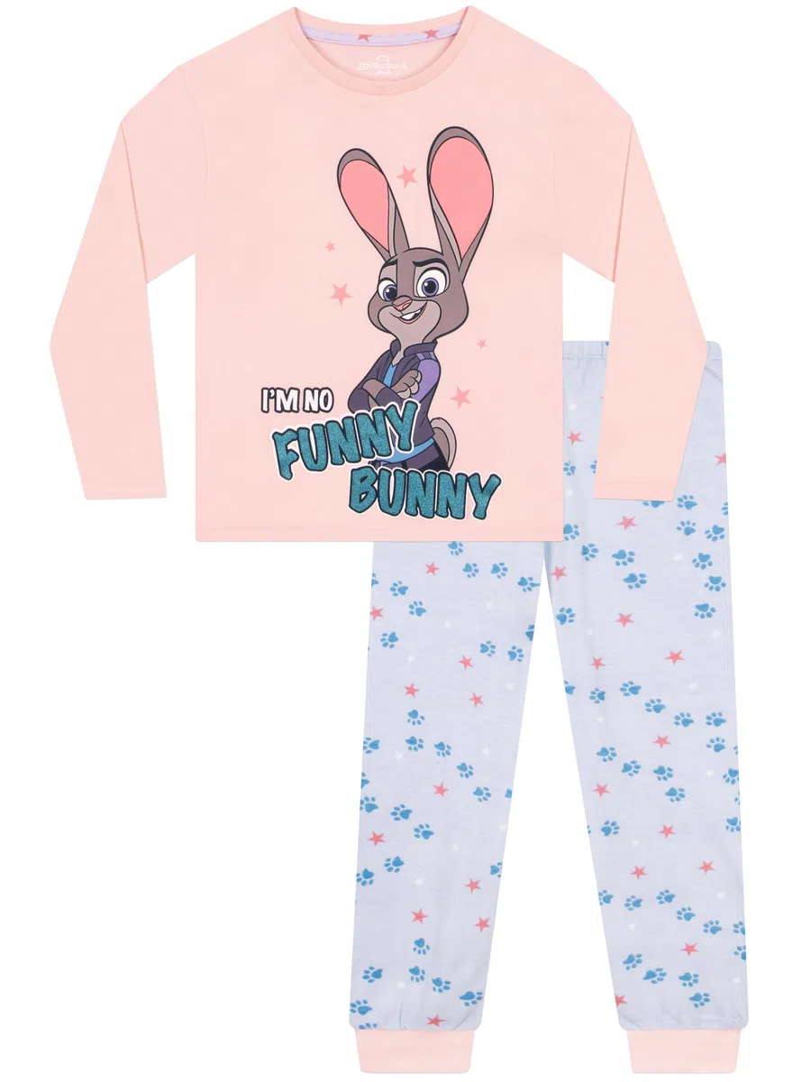 Disney Pyjama Fille Zootropolis, Pyjama Enfant Judy Hopps, Pyjamas Coton pour Filles