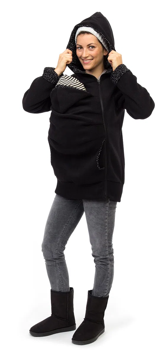 Viva la Mama AHOI Veste kangourou pour bébé en polaire
