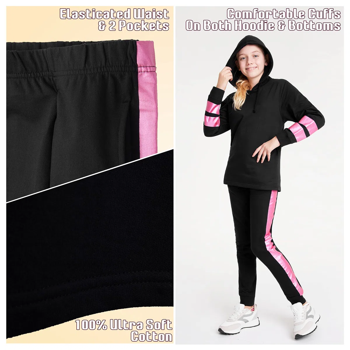CityComfort Jogging Enfant Fille - Ensemble de Survêtement Fille 4-14 Ans