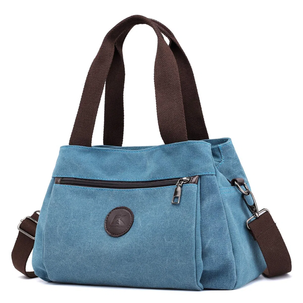Hobo Sacs à main en toile pour femme, sac à main fourre-tout multi-compartiments, sacoche de taille moyenne