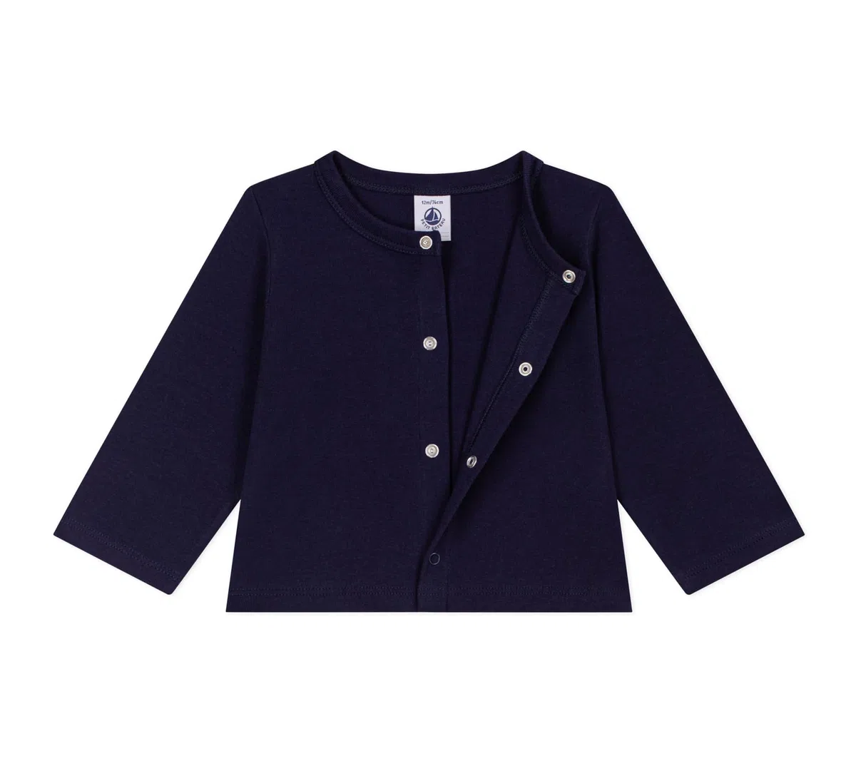 Petit Bateau Cardigan Bébé en Coton Uni Bleu A0fpx01 Vêtements Jour Bébé garçon (Lot de 1)
