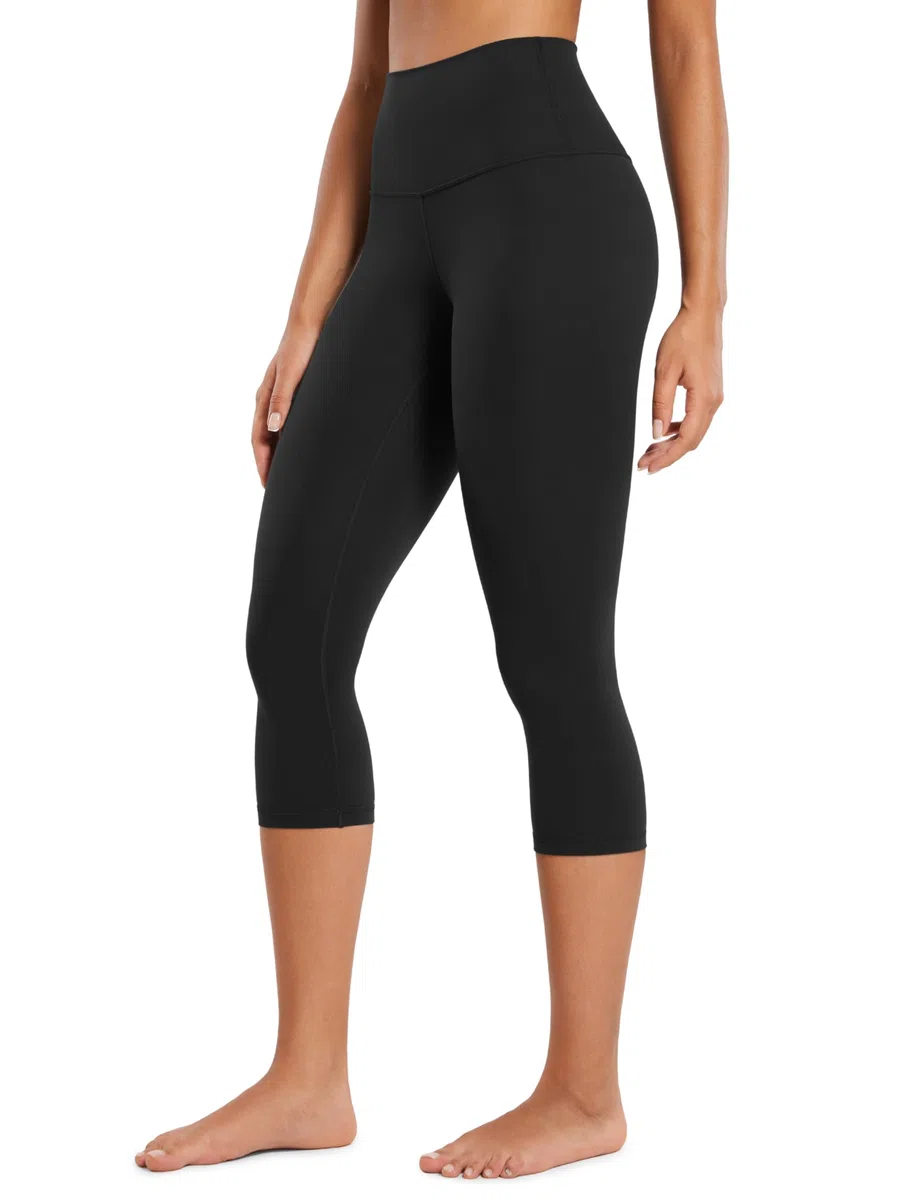 CRZ YOGA Butterluxe Femme Taille Haute Soft Lounge Yoga Capri Entraînement Legging - 43/48/53cm