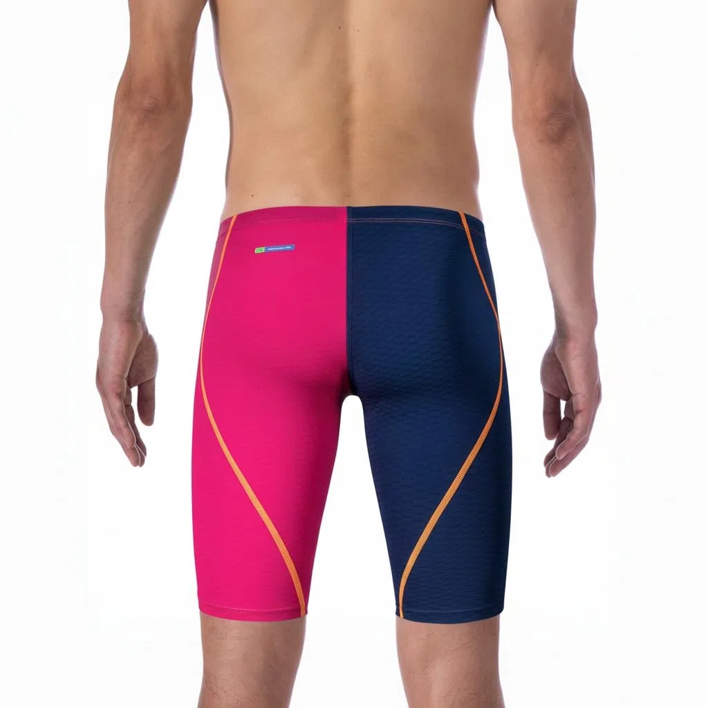 MY KILOMETRE Maillot de Bain Homme Jammer – Cuissard de Natation Résistant au Chlore, Sèche Rapidement, Cordon de Serrage pour Entraînement & Compétition, UPF 50+