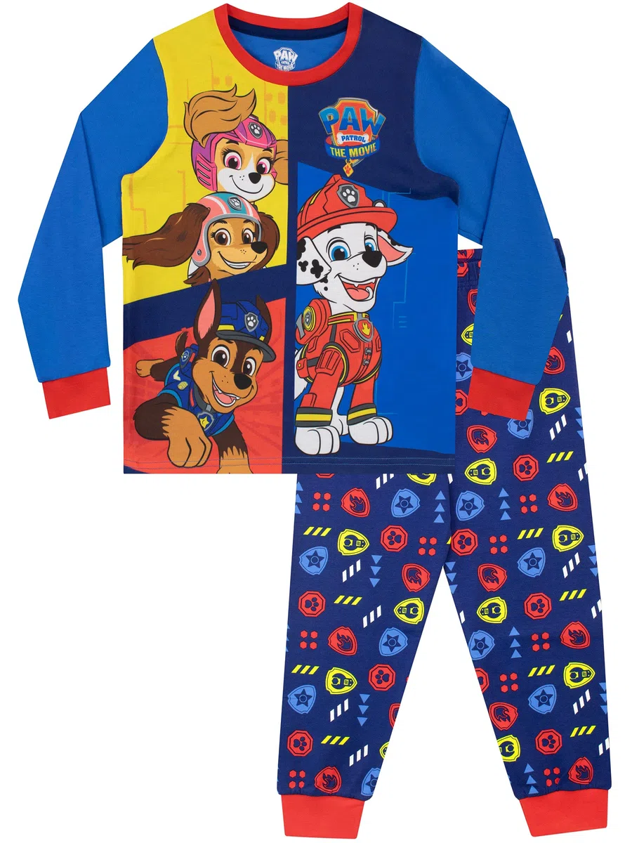 PAW PATROL Ensemble de Pyjamas Bébé Garçon Bleu 4-5 Ans