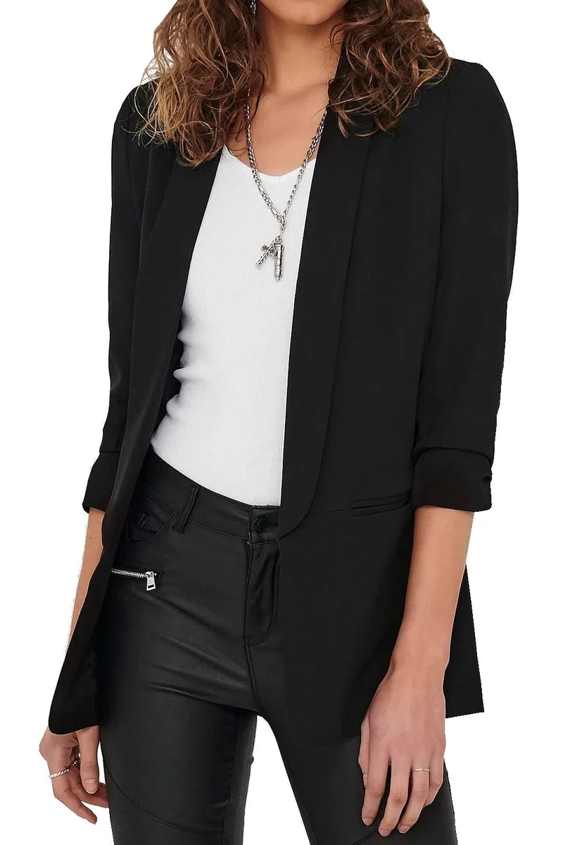 Only Femme Onlelly 3/4 Life Tlr Noos Blazer, Noir, 40 EU