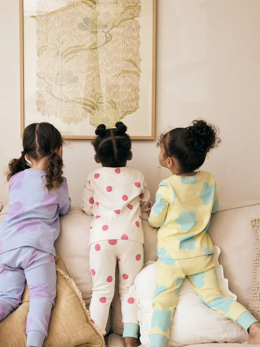 NEXT Fille Pyjama Douillet à Manches Longues, Lot de 3