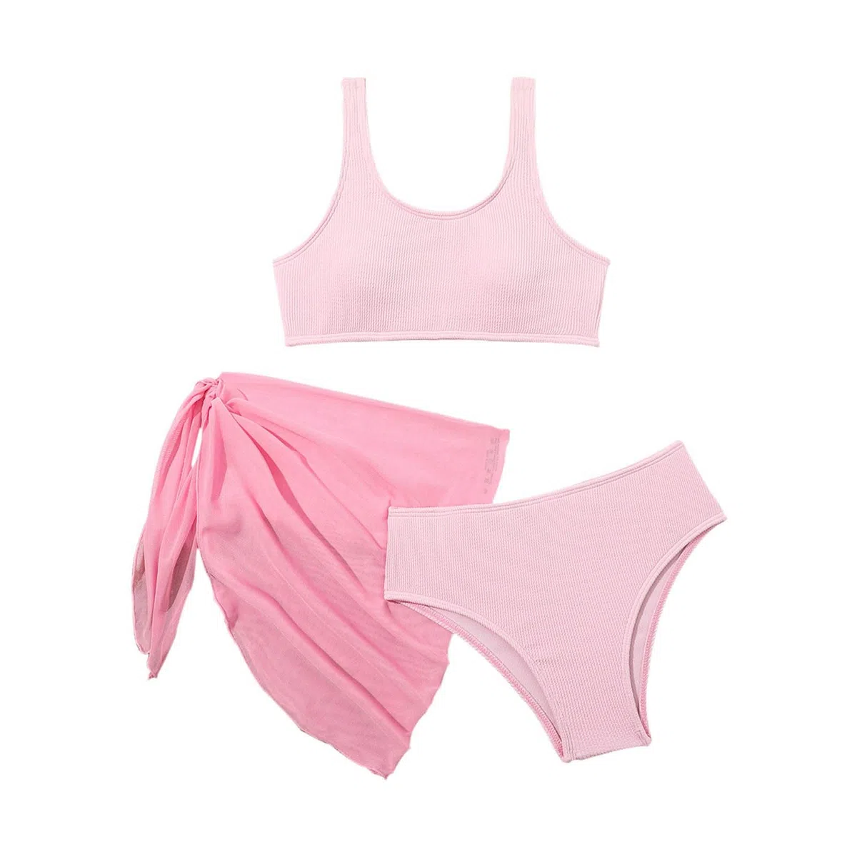 Enfants Filles Maillot De Bain 3 Pièces Bikini Tankini,Protection UV Haut & Shorts Enfant Fille UPF Adolescente Natation Piscine Sport Plage Bebe 1 an Sirene,