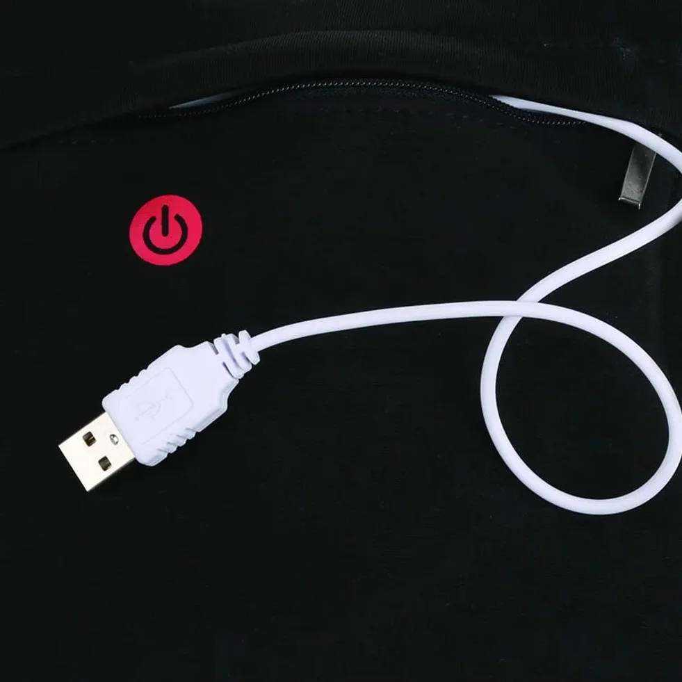 Gilet Réfléchissant LED Rechargeable par USB avec Feu de Signalisation à Distance pour Le Cyclisme et la Course