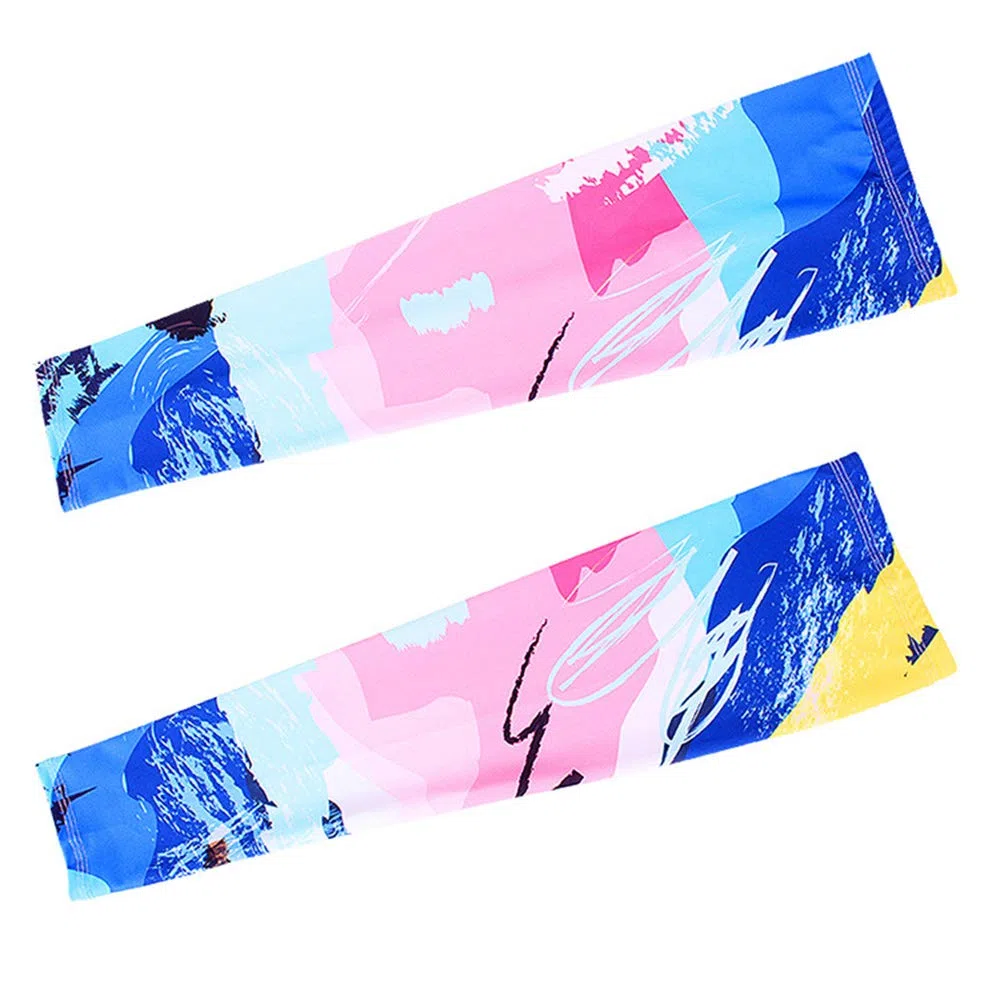 Leg Warmers Jambières de cyclisme avec protection UV UPF50+, soie glacée, refroidissement, jambières pour homme et femme (une paire)