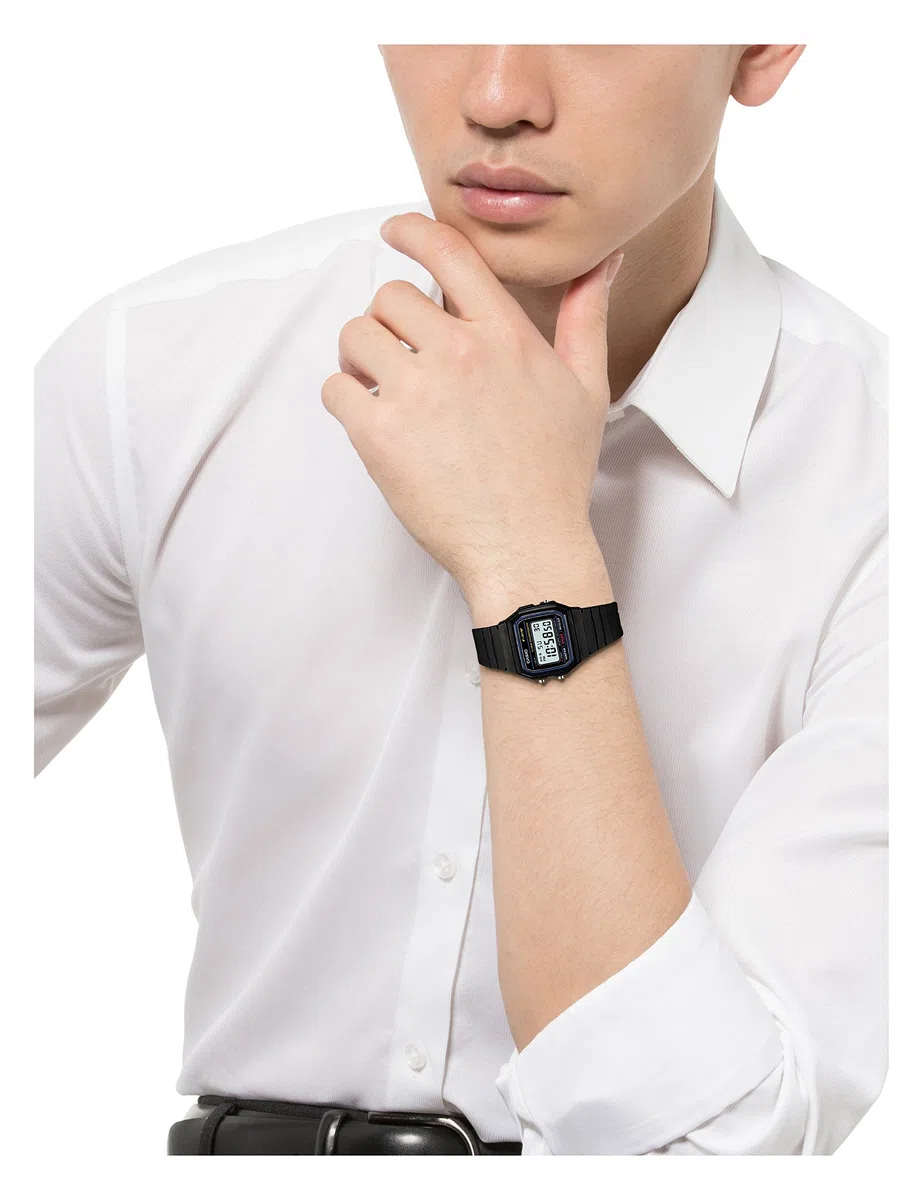 CASIO F-91W-1JF Montre numérique standard avec lumière LED