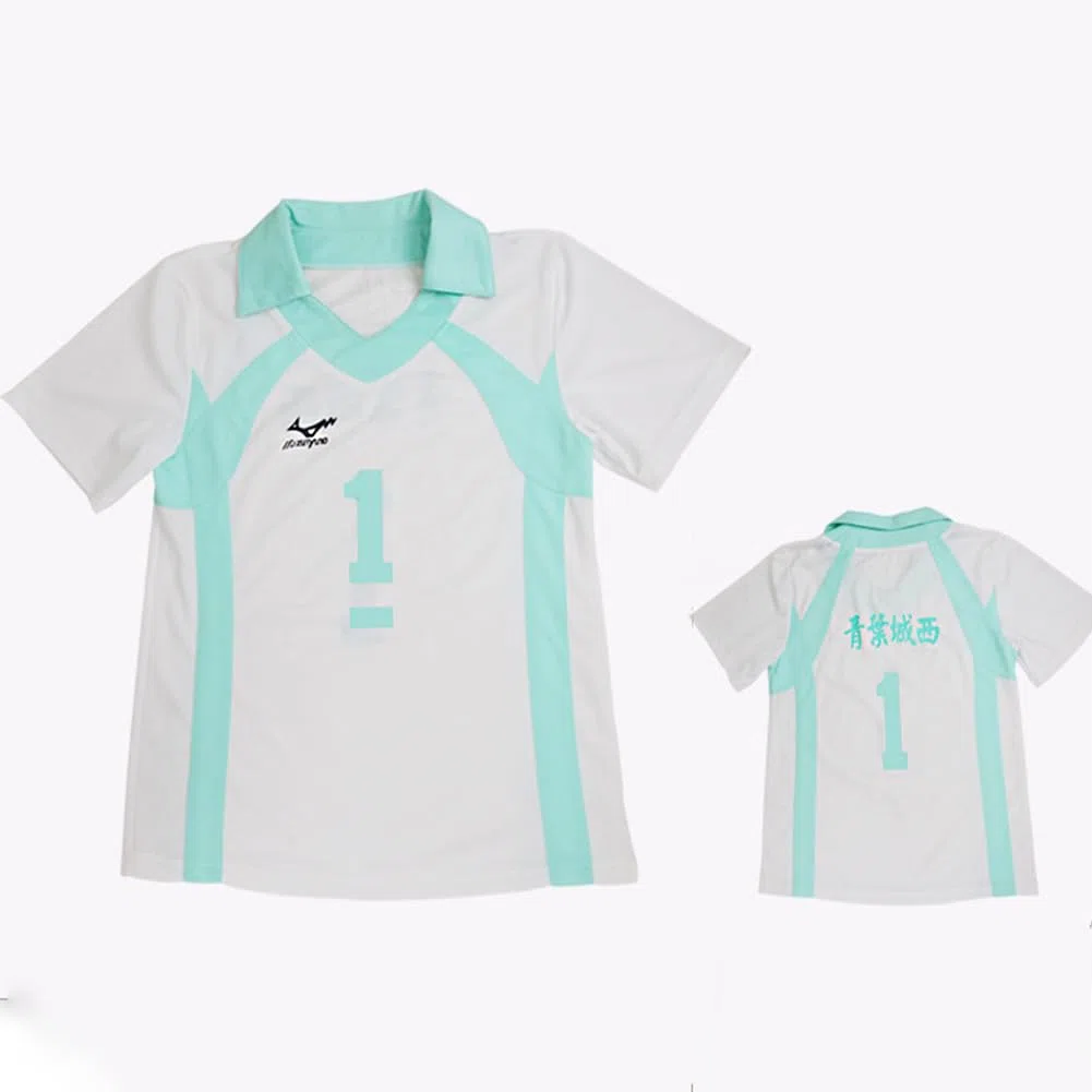 Haikyuu Nekoma Haut Volleyball Jersey Oikawa Tooru/Kuroo Tetsurou/Kozume Kenma T-shirt manches courtes + short Anime Game Suitset