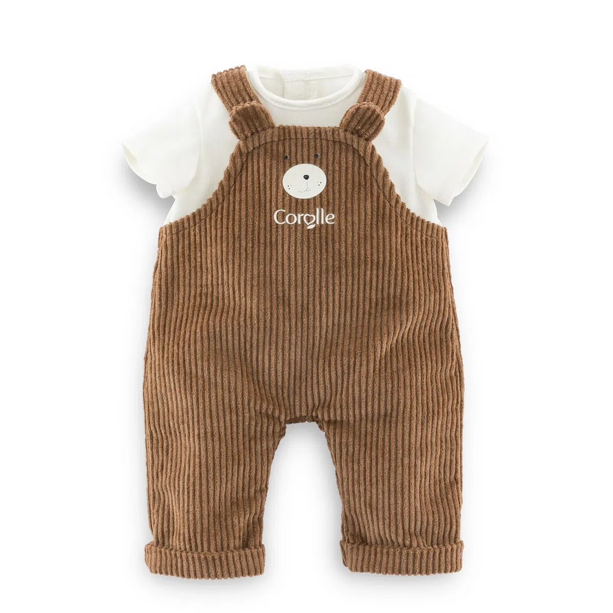 Corolle - Salopette Ours & T-Shirt Petit Explorateur, Vêtement Poupon 30cm, dès 18 mois, 9000111280