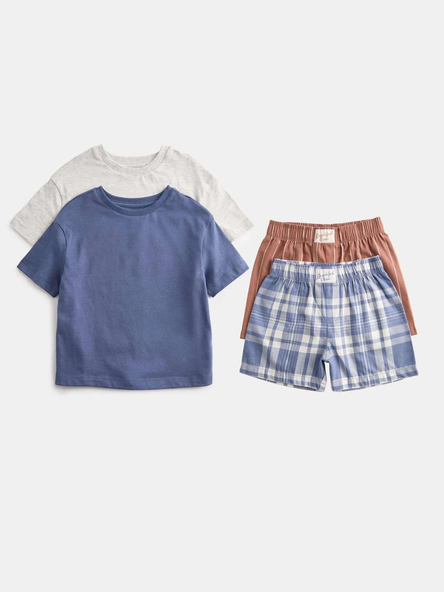 Marks & Spencer Pyjamas Short Boxer Enfant Lot de 2 en Pur Coton, pour Garçon