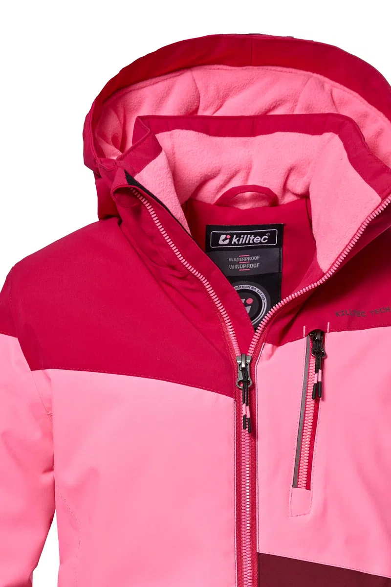 Killtec Kow 170 Grls Jckt Veste fonctionnelle avec capuche et pare-neige/veste d'extérieur imperméable Girl´s