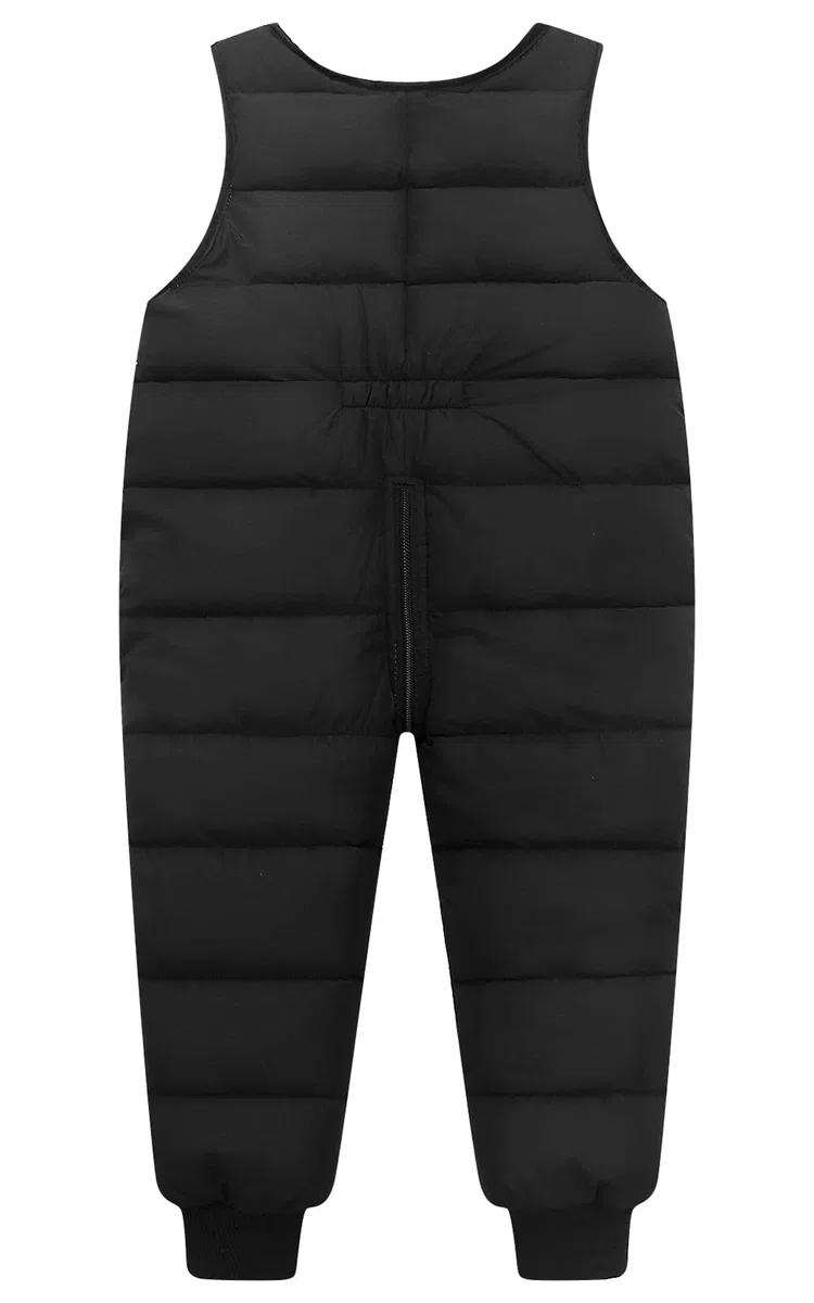 SEAUR Salopette Hiver Bébé Garçon Fille Barboteuse en Duvet Pantalon Hiver Chaud Enfant 6 Mois-6 Ans Combinaison de Neige sans Manche