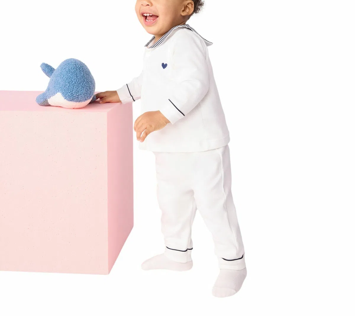 Petit Bateau Pyjama 2 Pièces Bébé avec Col Marin A0drk01 Vêtements Nuit Mixte bébé (Lot de 1)