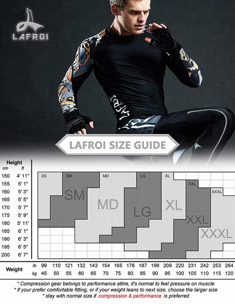 LAFROI Men's Quick Dry Cool Compression Fit Tights Shorts Waistband-YSK09