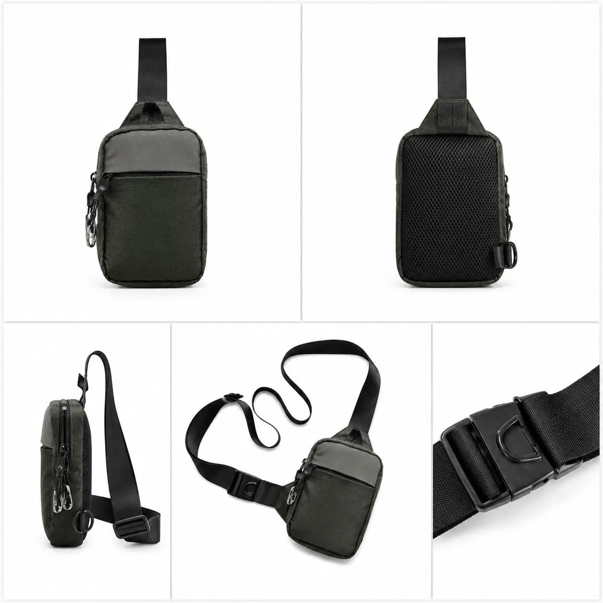 Nomalero Sacoche Homme Anti-Vol avec Doublure RFID, Fermetures Sécurisées et Sangle Renforcée pour Travail, Trajet et Tourisme