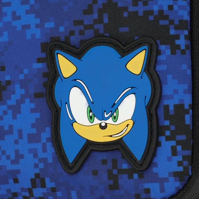Bioworld Sonic The Hedgehog Sac à bandoulière pour garçon Bleu, bleu, Taille unique