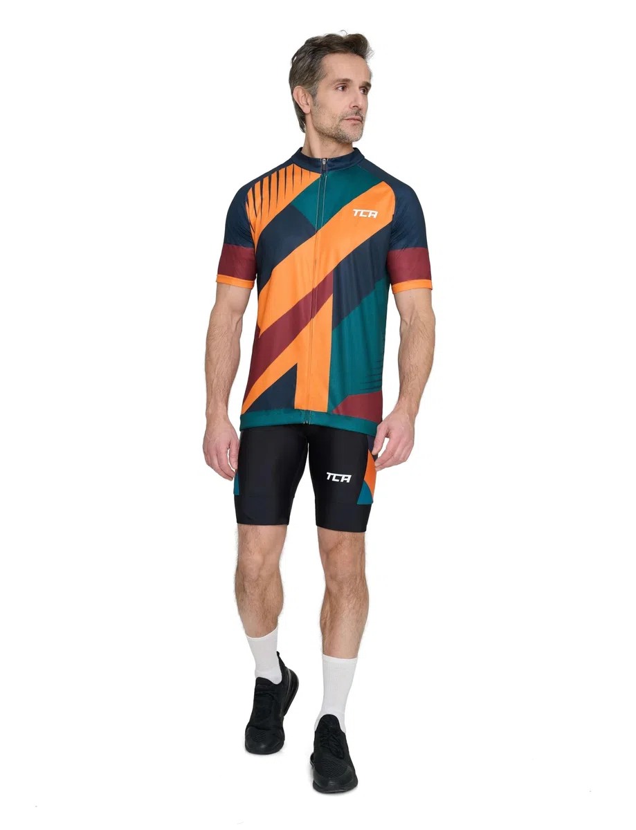 TCA Cuissard Vélo À Bretelles Homme Rembourré – Cuissard Cyclisme avec Poches Latérales – Séchage Rapide Route, Gravel & VTT