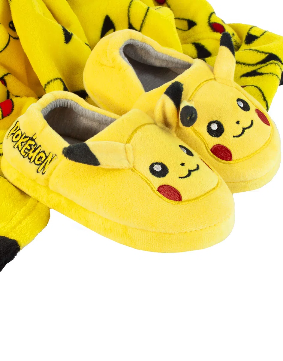 Pokemon Chaussons Pikachu pour Garçons et Filles