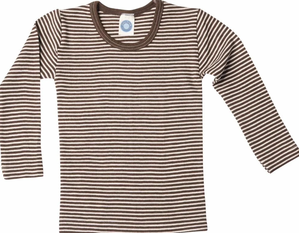 Cosilana, Maillot de Corps à Manches Longues pour Enfant, 70% Laine (kbT), 30% Soie