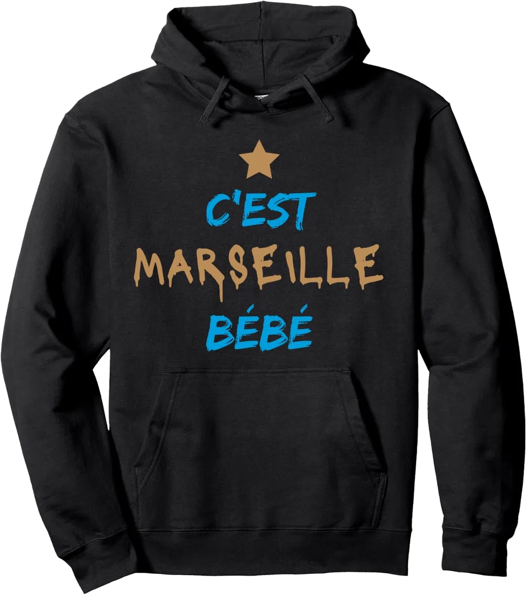 C'est Marseille BéBé - Cadeau - Punchline - Sweat à Capuche