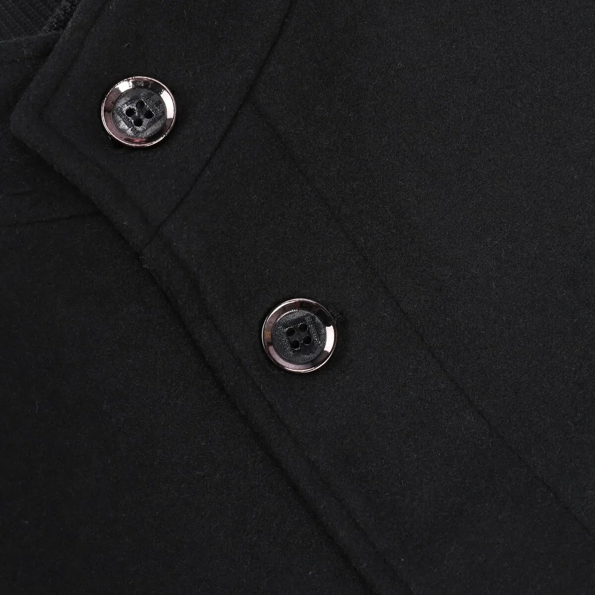 YOUTHUP Manteau Homme en Laine Hiver Chaud Caban Court Col Montant Pardessus Classique Parka Trench Coat