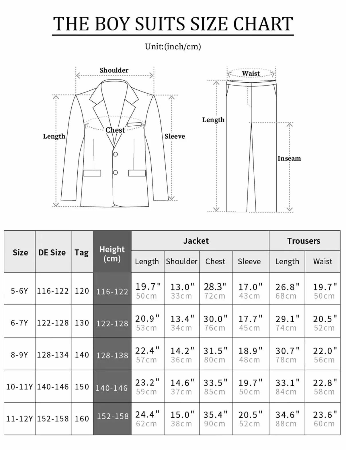 mintgreen Garcon Blazer Costume Enfants 2PCS Ensemble Gentleman Tuexdo Vêtements Tenues 5-12 Ans