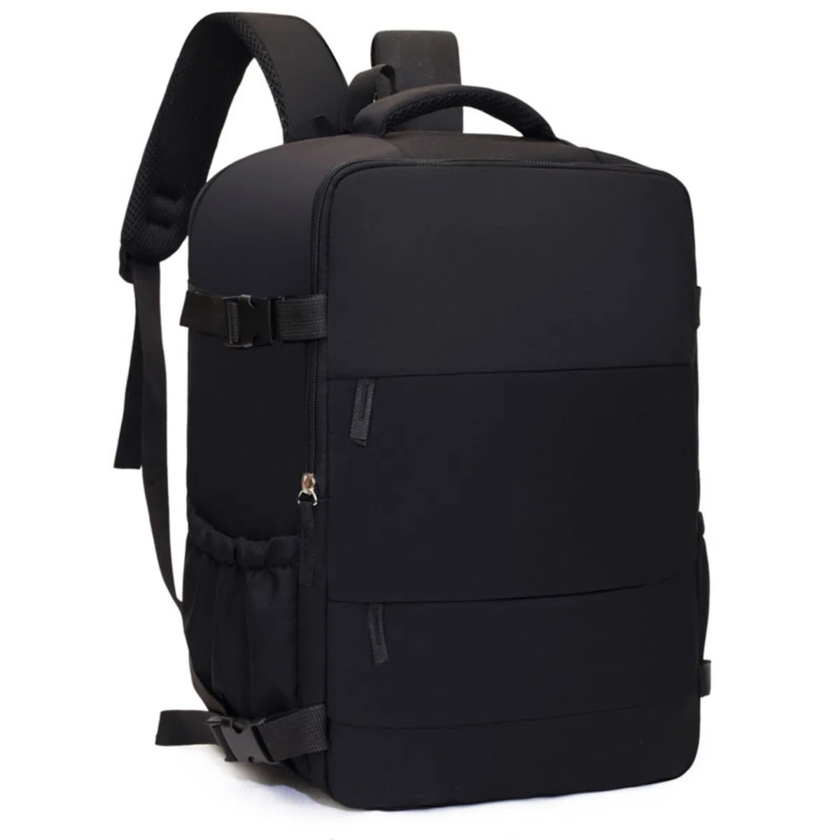 Bagage Cabine 40x30x20 Sac à Dos Voyage Cabine Avion Femme Homme, Impermeable Bagage à Main sous Siège, Sac de Voyage pour Ryanair Scolaires Travail, Couleur Pure (Noir A)
