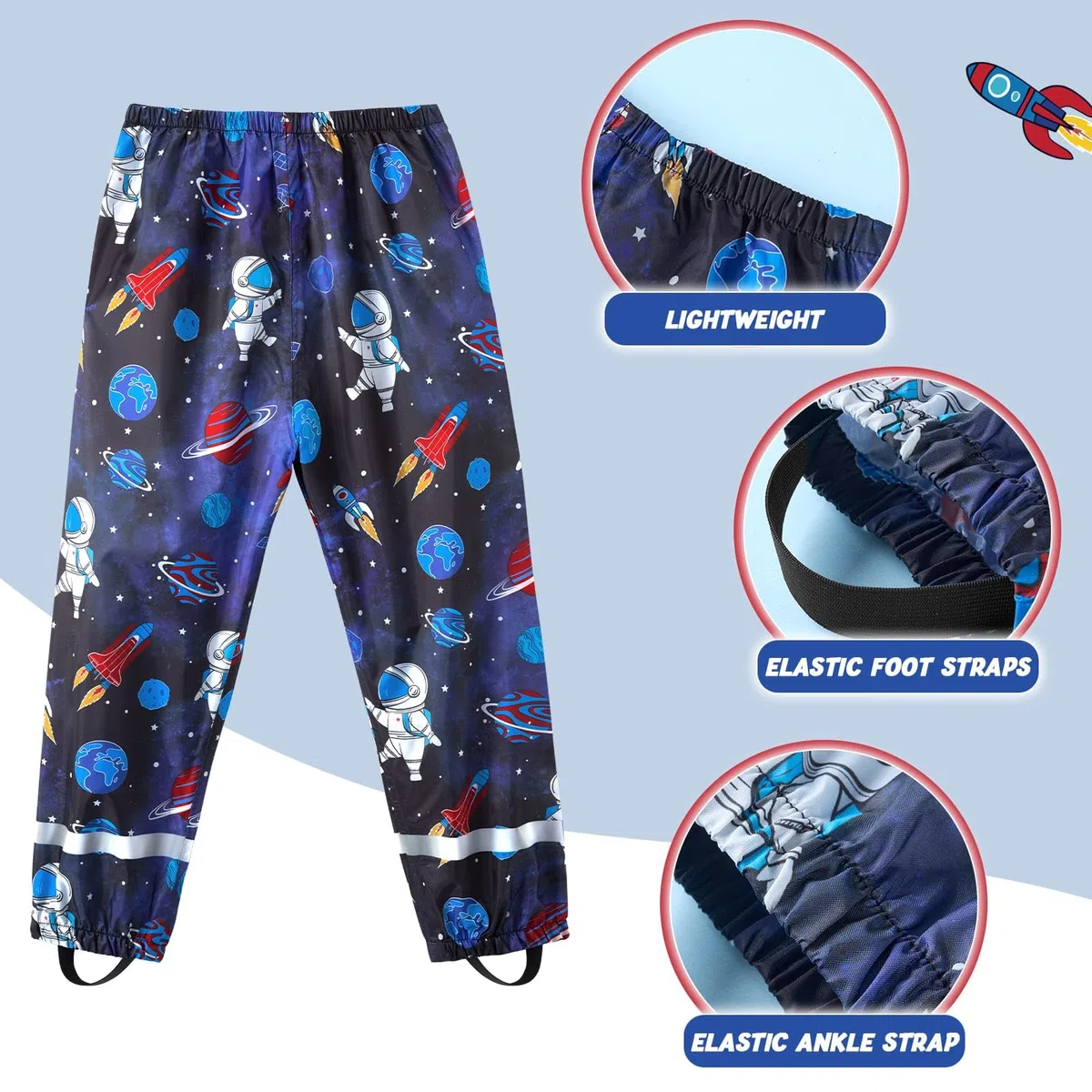 WAWSAM Surpantalon imperméable pour enfants avec imprimé dessin animé