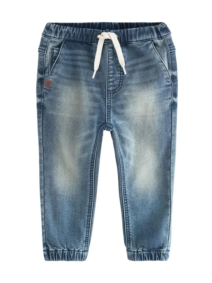 NEXT Garçon Jean Stretch Confortable Style Pantalon de Jogging Bleu Moyen 18 Mois-24 Mois