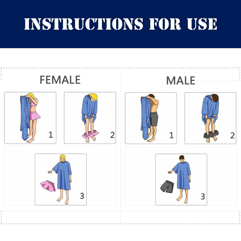 Surwin Poncho de Bain avec Capuche pour Femmes Hommes, Imprimé Animal Serviette de Poncho Microfibre Poncho de Surf Plage à Capuche Serviette à Changement Peignoir Piscine