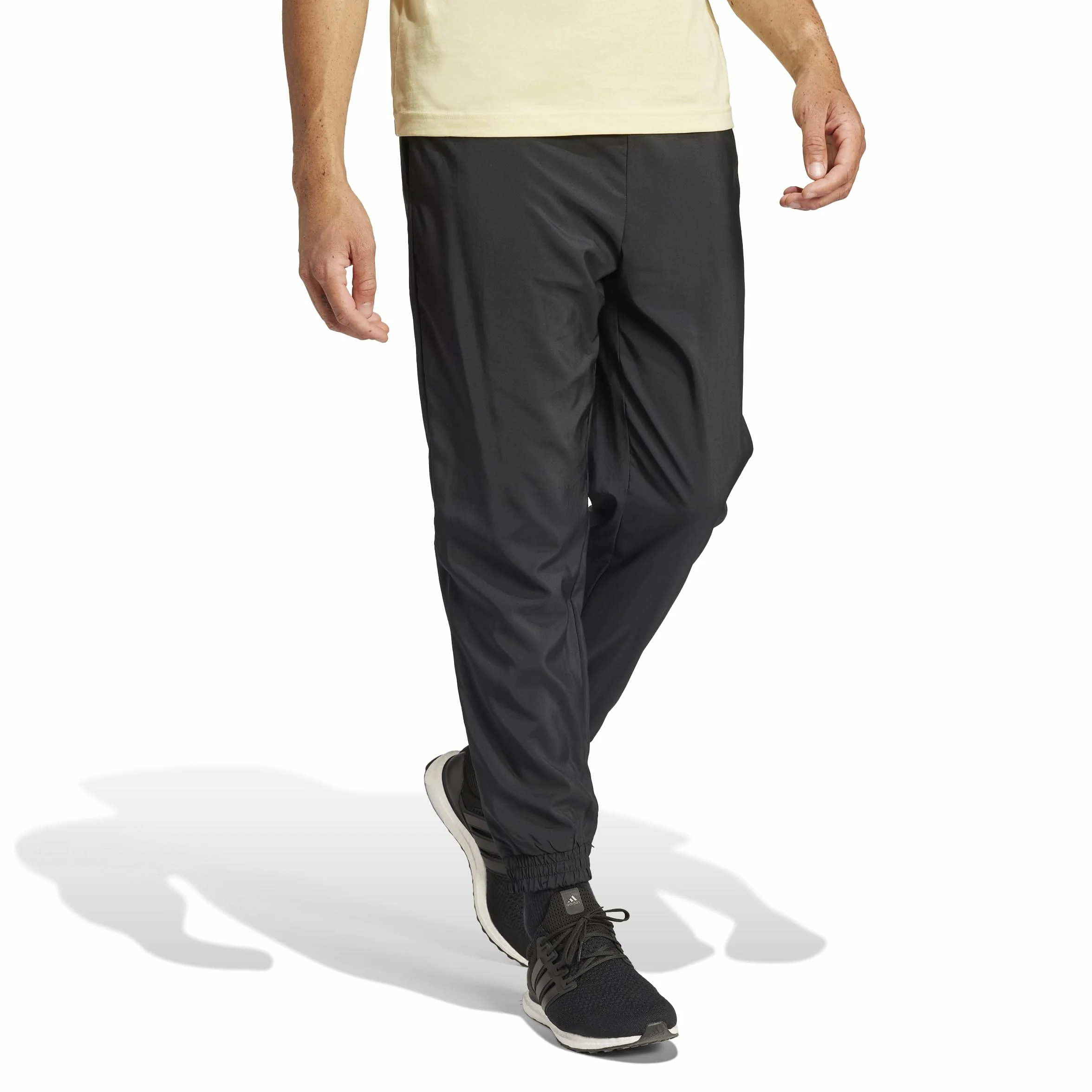 adidas Essentials Small Logo Stanford Pant Elasticated - Pantalon de Golf - Essentials Pantalon de survêtement Stanford avec Petit Logo - Homme