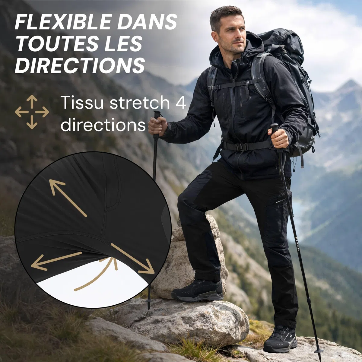 PUMA Pantalon d'extérieur Workwear Pro-One - Robuste, respirant et durable - Pantalon parfait pour la randonnée, l'alpinisme, le bushcraft et les travaux extérieurs
