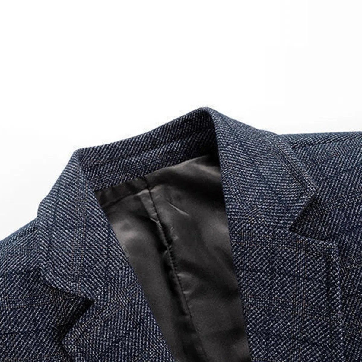Manteau de sport extensible en lin mélangé pour homme, coupe ajustée, blazer à carreaux, décontracté, léger, costume d'affaires en tweed