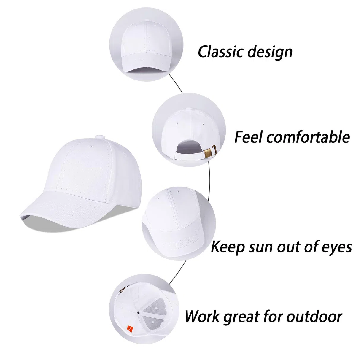 LANGZHEN Coton Outdoor Jeunes Enfants garçons Baseball Cap bébé Structure réglable Enfants Cap Sun Hat