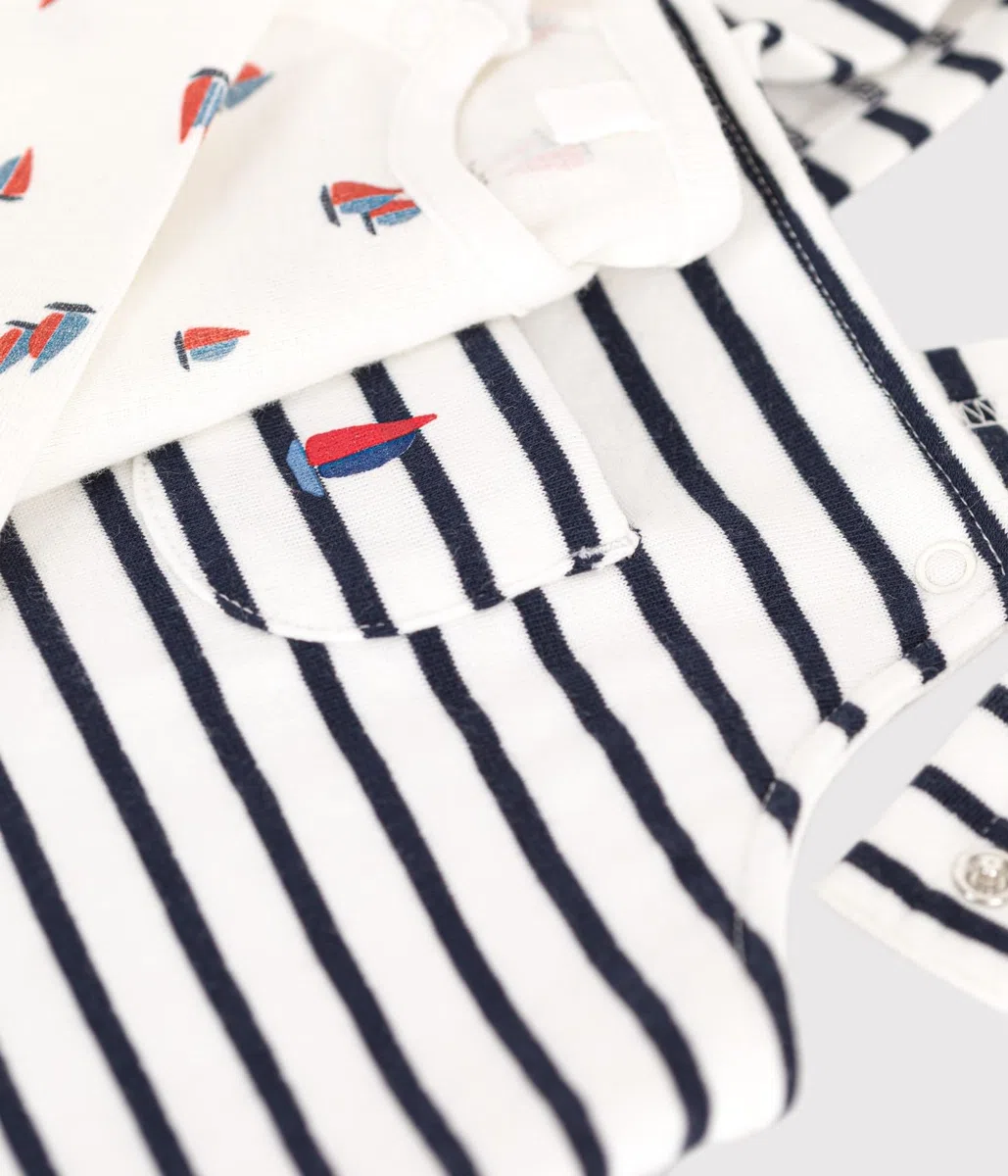 Petit Bateau Ensemble Salopette Mixte bébé